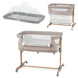 Ліжечко дитяче прямокутне MoMI Smart Bed 4in1 Beige (ŁÓŻE00001) - мініатюра 11