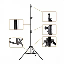 Штатив для освітлення Light Stand 8806 ( 2,1 m ) Black - мініатюра 2