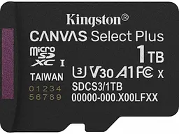 Карта пам'яті Kingston Canvas Select Plus Gen3 microSDXC 1 TB (SDCS3/1TBSP)