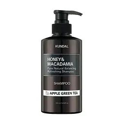 Шампунь відновлюючий "Яблуко і зелений чай" 500 мл Kundal Honey & Macadamia Shampoo Apple Green Tea - мініатюра 1