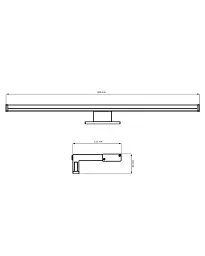 Світильник підсвітка для дзеркала Goldlux 328540 Elba Led 60 1x12W 4000K 1350Lm IP44 Хром - мініатюра 2