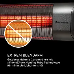 Інфрачервоний обігрівач Blumfeldt Dark Wave Stand (10033811) - мініатюра 8