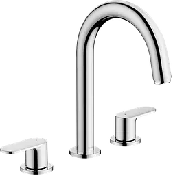 Змішувач Hansgrohe Vernis Blend для умивальника на 3 отвори з донним клапаном pop-up Chrome 71553000 Хром
