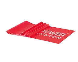 Стрічка-еспандер для спорту та реабілітації Power System PS-4122 Flat Stretch Band Level 2 Red 15-25 кг (PS_4122_Red)
