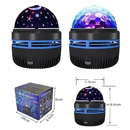 Ночник проектор зоряного неба USB диско лампа Led Mini Magic Ball - мініатюра 6