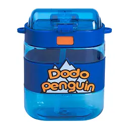 Дитяча пляшка для води Dodo Penguin 560 мл з ремінцем, синій Yiwu HP-14-36BL - мініатюра 4