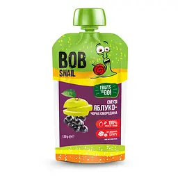 Пюре фруктове Bob Snail Яблуко-чорна смородина, 120 г