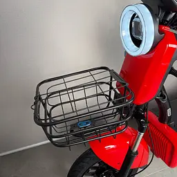 Міський електровелосипед EVOBIKE Nova S 500W з пасажирським сидінням, поворотниками, корзиною та дисплеєм, 48V 12Ah (економний, до 40 км/год), червоного кольору  - мініатюра 12