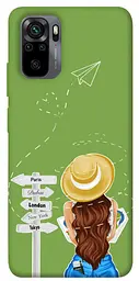 Чохол Demsky Travel girl для Xiaomi Redmi Note 10 / Note 10s