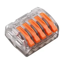 З'єднувач кабелю 5-pin аналог WAGO PCT-415-T, 15штпак Voltronic (WAGO222-415-T/15)