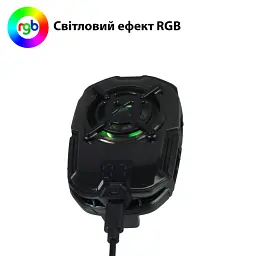 Кулер з екраном активне охолодження для телефону / планшета Memo DL16 шириною до 93 мм Black (18520) - мініатюра 10