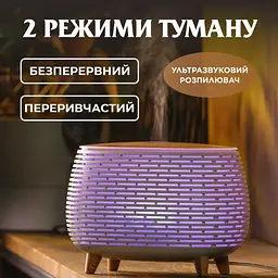 Зволожувач повітря аромадифузор з підсвічуванням 400 мл, білий Holdmay HPKP7049W - мініатюра 5