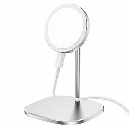 Бездротовий ЗП HOCO CW32 Happiness magnetic desktop wireless charger Magsafe для серії iPhone 12 - мініатюра 2