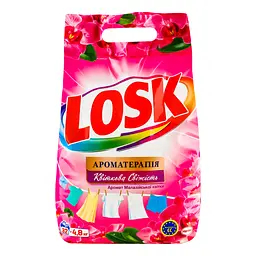 Пральний порошок Losk автомат Ароматерапія Ефірні масла та аромат Малазійської квітки 4.8 кг - мініатюра 2