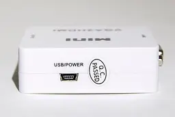 Перехідник VGA на HDMI конвертер для ПК, ноутбука, відео реєстратора адаптер перетворювач з аудіо та зовнішнім живленням HDMI - VGA VGA2HDMI(4272) - мініатюра 3