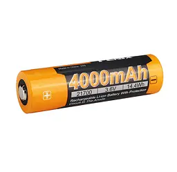 Акумулятор Fenix 21700 4000mAh 3.6V Чорно-жовтий (2472560934) - мініатюра 2