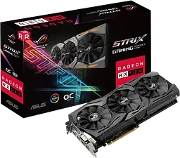Відеокарта AMD Radeon RX 580 8GB Asus ROG Strix Gaming OC (ROG-STRIX-RX580-O8G-GAMING) Б/В