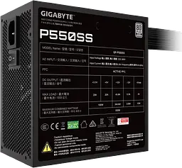 Блок живлення Gigabyte GP-P550SS 550W 80+ Silver - мініатюра 5