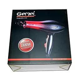 Фен для волосся Hair Dryer Gemei GM-1719 - мініатюра 5