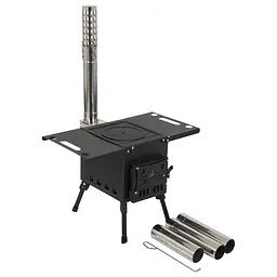Піч дров'яна Bo-Camp Falconwood Black (8618600), Чорний