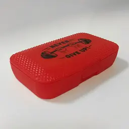 Таблетниця No Brand Never give up, червоний