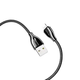 USB Cable Hoco U88 Amazing Colors Litghtning Black 1.2m - мініатюра 2