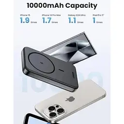 Зовнішній акумулятор Ugreen з бездротовою зарядкою магнітний 10000mAh Magnet 7.5W (25919) - мініатюра 4