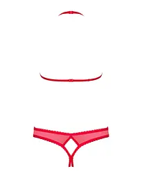 Комплект білизни Obsessive 870-SEC-3 Set Red L/XL - мініатюра 3