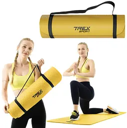 Коврик для йоги Trex Sport TX-018NGM NBR 1см 180х60 жовтий - мініатюра 15