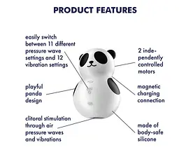 Вакуумний стимулятор Satisfyer Pocket Panda - мініатюра 8