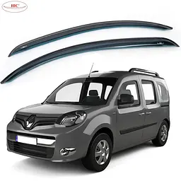 Дефлектори вікон вітровики для Renault Kangoo 2008- на скотчі 2D передні Оригінал (REN25-1)