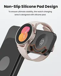 Складана бездротова зарядна станція GEEKERA 3-в-1 для Samsung Galaxy, Watch і Buds - мініатюра 3