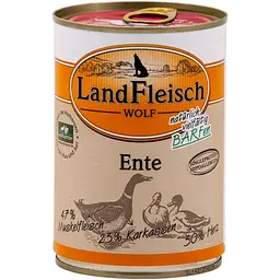 Консерви для собак Landfleisch Dog Wolf Ente з качкою 400 г