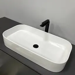 Умивальник VBI Vestone 75 white накладний VBI-017003, Білий - мініатюра 2