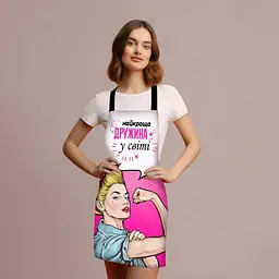 Фартух 3D Найкраща дружина у світі №2 4165 17562 80х60х24 см - мініатюра 2