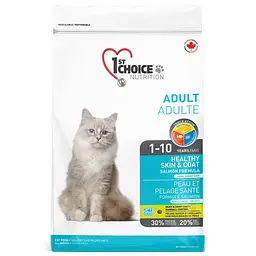 Сухий корм 1st Choice Adult Healthy Skin&Coat 10 кг лосось для котів для здорової шкіри та блискучої вовни