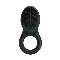 Ерекційне кільце з вібрацією Pretty Love Cobra 7.6 см чорний - мініатюра 2