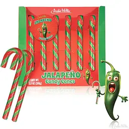 Льодяники-тростини Archie McPhee Jalapeno Candy Canes 108г - мініатюра 2