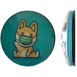 Тримач Поп Сокет New Glass (Скло) Puppy Corgi №1