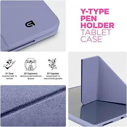 Чохол-книжка ArmorStandart Y-Type PEN для Apple iPad 10th Gen 10.9` (2022)/iPad 11 (2025) Purple (ARM77503) [133725] - мініатюра 6