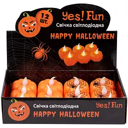 Свічка Yes! Fun Гарбуз до Хелловіну 4 см (973623) - мініатюра 3