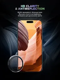Захисне скло для камери Apple iPhone 17 Air, Supreme BI, прозорий колір, з рамкою, глянцеве скло для захисту лінз, протиударне, прозоре, з клейовим шаром по контуру, не впливає на якість фото, ArmorStandart (ARM86452) - мініатюра 4
