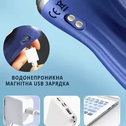 Вібратор I’MCUM Rose Dancer Wand з функцією обертання, вібрації та підігрівом (IM-ZDB222) - мініатюра 2