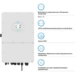 Сонячний інвертор Deye SUN-25K-SG01HP3-EU, 25кВт (SUN-25K-SG01HP3-EU) - мініатюра 3