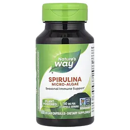 Спіруліна Spirulina Micro-Algae, 100 вегакапсул Nature's Way vit0004246