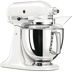 Планетарный миксер KitchenAid Artisan 4.8 л белый (5KSM175PSEWH) - миниатюра 2