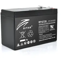 Акумуляторна батарея AGM RITAR RT1272B, Black Case, 12V 7.2Ah ( 151 х 65 х 94 (100) ) Q10