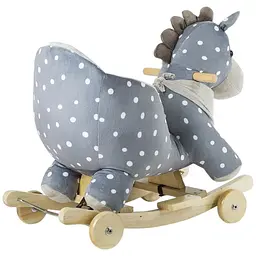 Конячка-качалка з коліщатками KiderKraft Grey - мініатюра 3