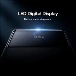 Портативна батарея Baseus Star-Lord Digital Display Fast Charging 30000 mAh 30W P10022905113-00 Black - мініатюра 4