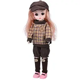 Дитяча іграшкова лялька Bambi F0322 Brown шарнірна розмір 29 см